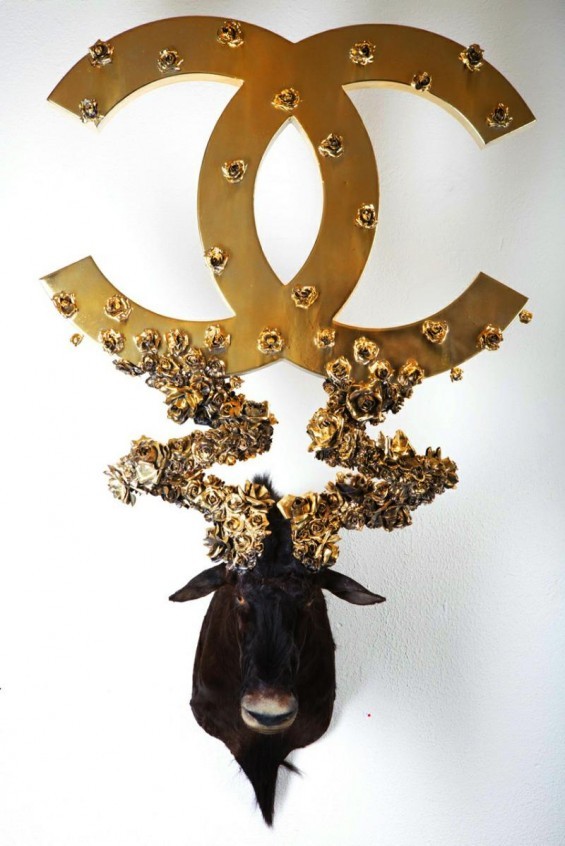 asylum-art-2:   Peter Peter Gronquist’s Taxidermy Gun Antlers  Peter Gronquist