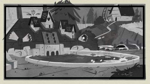 seanjimenezcartoonart: Background Designs for Gravity Falls episode &ldquo;Golf War&rdquo; From bg