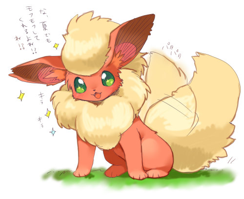 tales-of-eeveelution:  モフモフ by  すっぱいぬ  D'awww~! <3