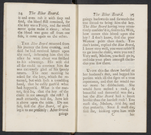 Perrault, C. (1729). Histories, or tales of past times. London: J. Pote. Donated by Houghton Library