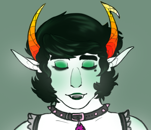 earth-tooth:  an olllddd doodle i had in my sketchbook that i decided to digitalize and fix up. ahh, kanaya. darling, plump, kanaya. i have such a big crush on her … … on another note, lets see who notices how i weaseled my otp in to this first. (tis