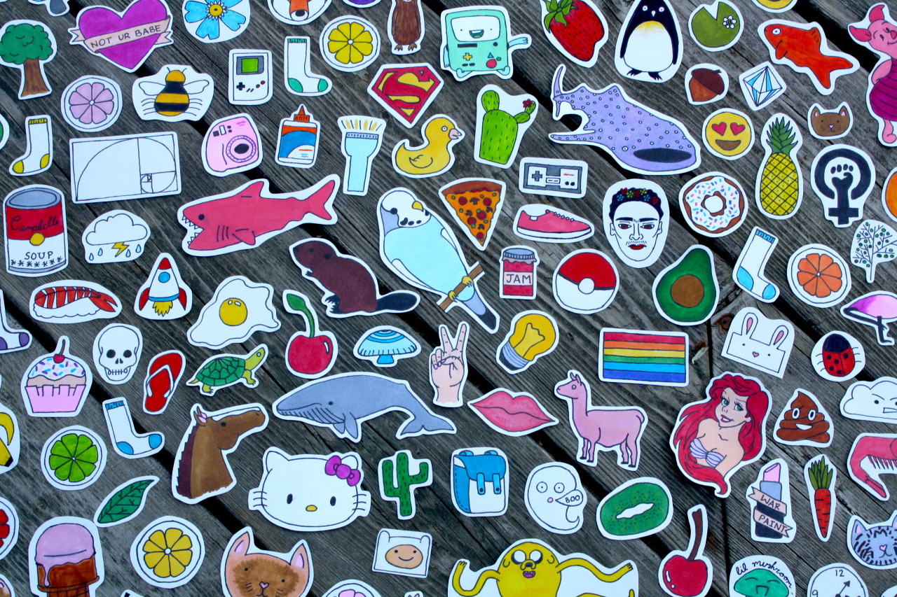 daisies-and-goliath:  Stickers By Erin Giveaway I have been making stickers for awhile