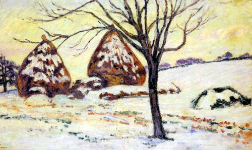 artist-guillaumin:Effts de neige à Palaiseau, 1883, Armand Guillauminhttps://www.wikiart.org/en/arma