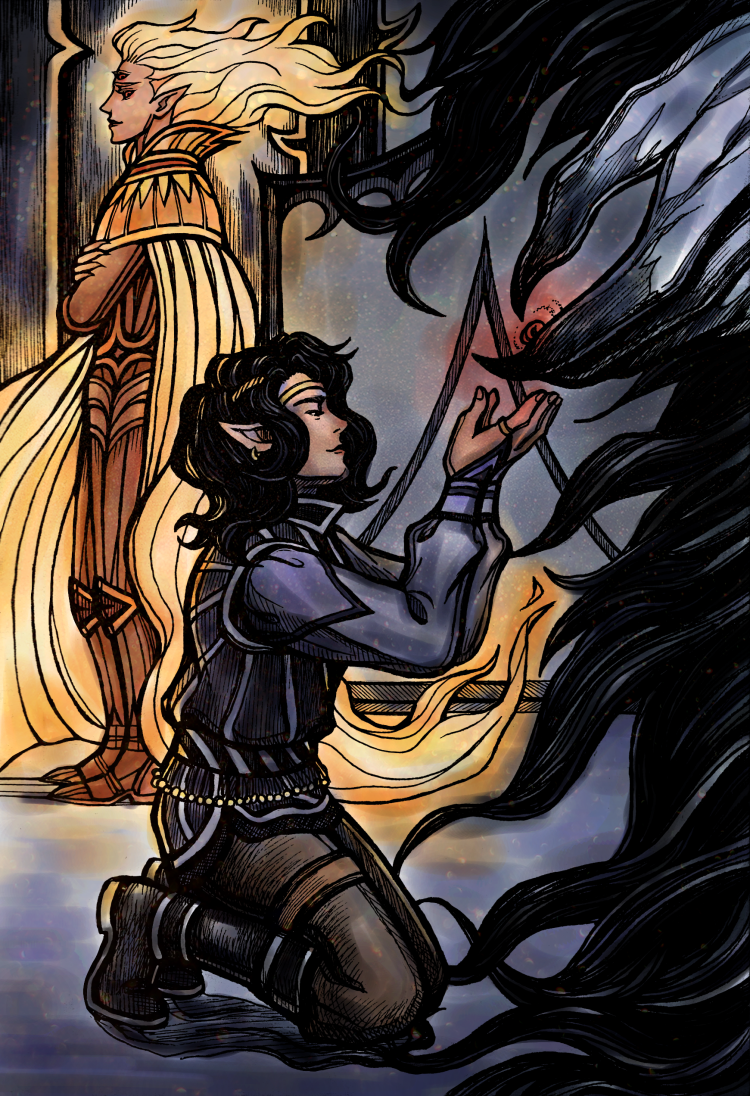No Discernible Villain — Maeglin accepting Morgoth's token (and betraying...