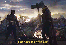 antthonystark: steve &amp; thor + finding time to exchange quips in literally