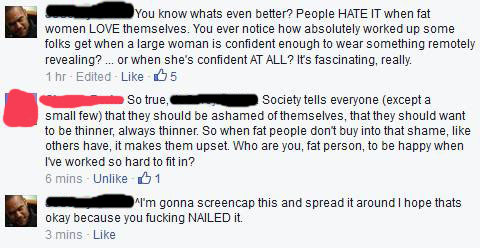sassy-gay-justice:  &ldquo;Who are you, fat person, to be happy when I’ve worked