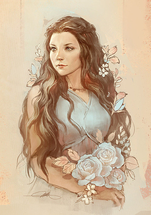 mushroomtale-fanart:  I’ve been looking for an excuse to draw Queen Margaery forever,