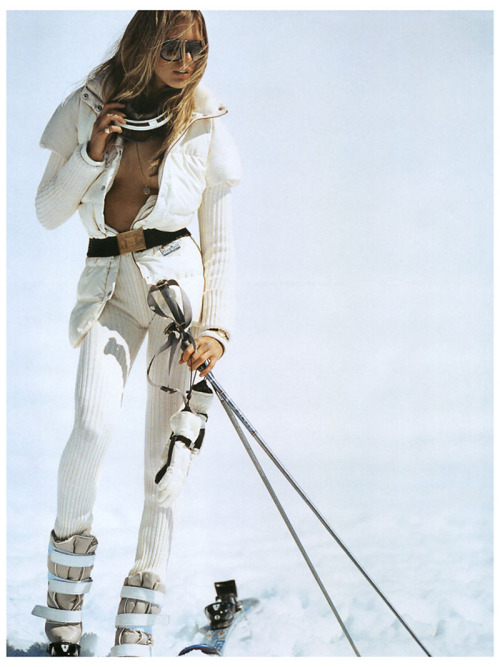 lelaid:  Iselin Steiro in Hors Piste for Vogue Paris, November 2006 Shot by Mikael Jansson Styled by Karl Templer