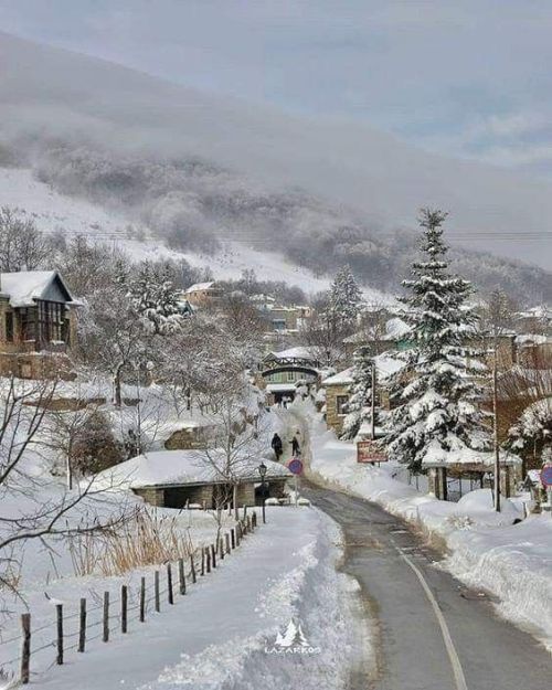 First snow of the year in Nymfaio, Florina, Greece by Kostas Lazaridis.
