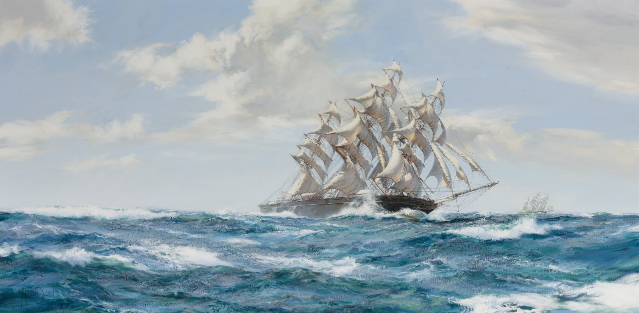 odbytea:  art-and-things-of-beauty:  Sailing ships by Montague Dawson (1895-1973).
