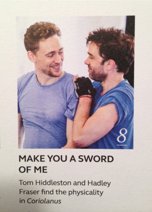 hiddlememes:New-to-me picture of Tom from the Donmar Magazine