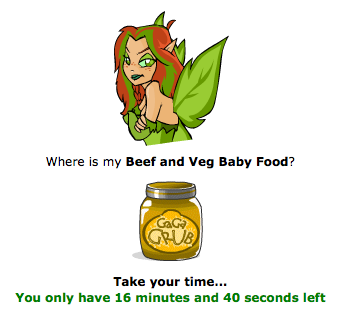 battlefaeriebalancedbreakfast:  why is this woman always asking me for baby food?