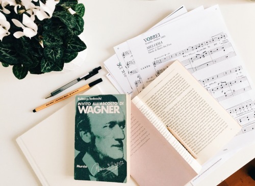 heather-journal:reading (again) nietzsche and a book about wagner // “vorrei” by tosti (in the backg