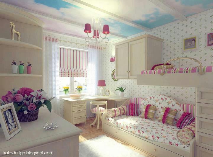 Black and white teenage girl bedroom ideas