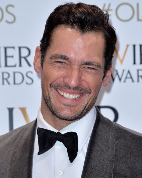 David Gandy at the Olivier Awards at the Royal Opera House on April 3, 2016 in London, England. by d