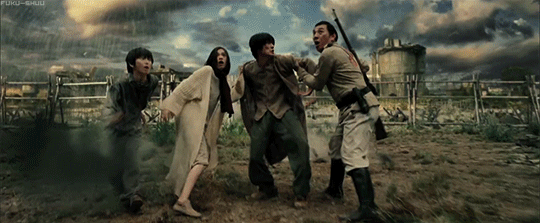 The Shiganshina Trio in the 2nd Shingeki no Kyojin live action film trailerMiura
