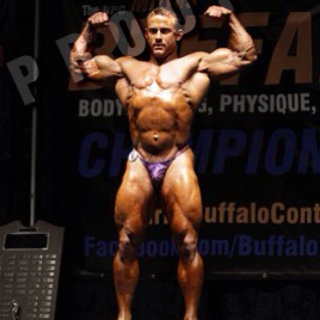 musclepotential:  Bret Tinder day of 2014 Mr Buffalo. Bret is wearing his Muscle