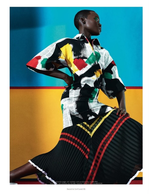 blackfashion:blackfashion:Lupita Nyong’o covers the “Girls Rule the World” issue of Dazed & Conf