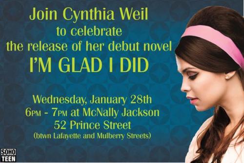See you Wednesday for Cynthia Weil! I’m Glad I Did will get you right on through your Mad Men 