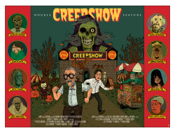 xombiedirge:  CREEPSHOW by Zé Burnay / Tumblr 18” X 24” digital print, numbered edition of 50. Available today, Thursday 24th October 2013 11.45am CST, from Strange Kids Club, HERE.