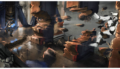 gameraddictions:  concept art set 3 Star Wars: The Force Unleashed 