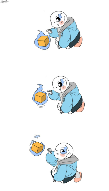 mooncatyao: [Practice-1] Grillby & little Sans <First part>(Previous)/(NEXT)[GLS timeline]​ 