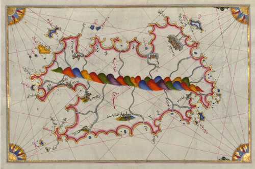 publicdomainreview:The maps of Piri Reis, a 16th-century Ottoman Admiral famous for his maps and cha