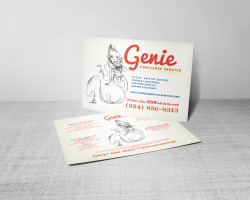 4x6 Matte Postcard for Genie Concierge Service