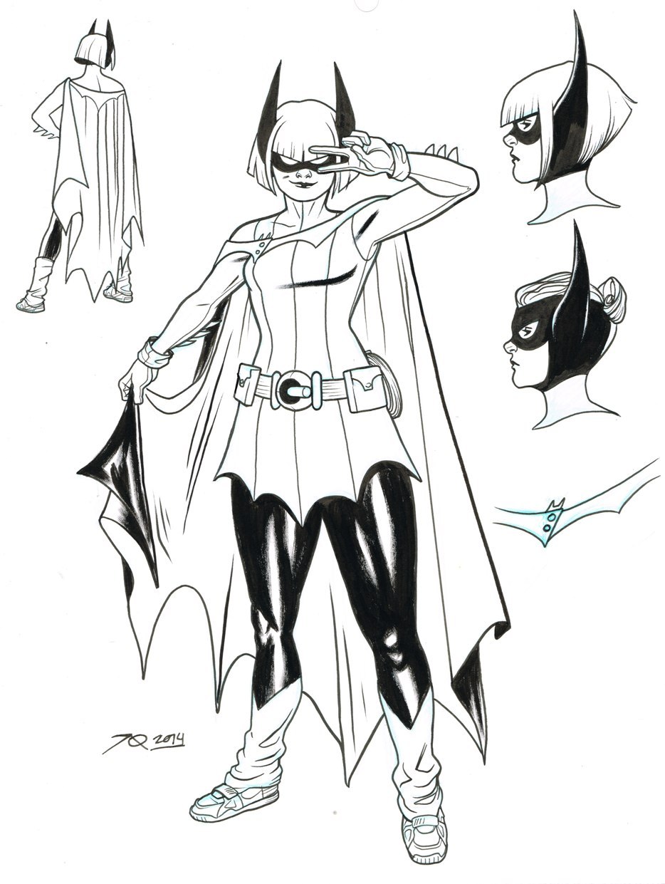 kateordie:  cbldf:  “Batgirl Redesign” by Joe Quinones Drawn on 9″ x 12″
