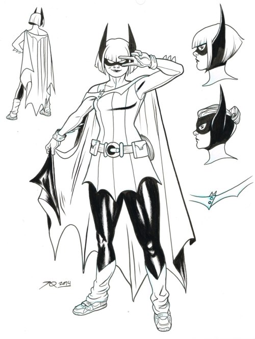 cbldf: “Batgirl Redesign” by Joe Quinones  Drawn on 9″ x 12″ Bristol and donated by joequinones to t