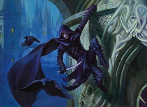 tenmanaearthquake: pepperstrawberry:  we-are-rogue:   “To House Dimir, knowledge is power.”        ~ Guildmasters’ Guide to Ravnica Concept art  Concept art   Whisper Agent  MtG Art   by Deruchenko Alexander (also appears in GGR) Mission