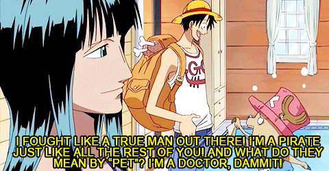 attackonyonkou:  It’s like they’re showing him their grades and Luffy’s like