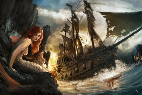 Beautiful mermaids pirates of caribbean