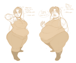 antioxidated:  FILLER ART WHILE I WORK COMMISSIONS So this is my mood vampire Coletta that I redesigned some time ago. I had drawn this two part weight gain thing (at the top) in 2016 for an RP I had been in after being AWOL for a while and decided that