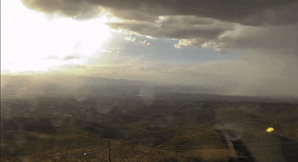 A Weather Phenomenon Known As A “Microburst” Rapidly Inundating A Small Area With Torrential Rain