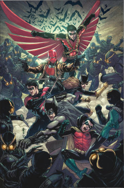 comicsbeforecandy:  Bat Family vs. Owl by