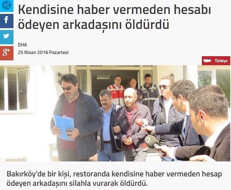 Kendisine haber vermeden...