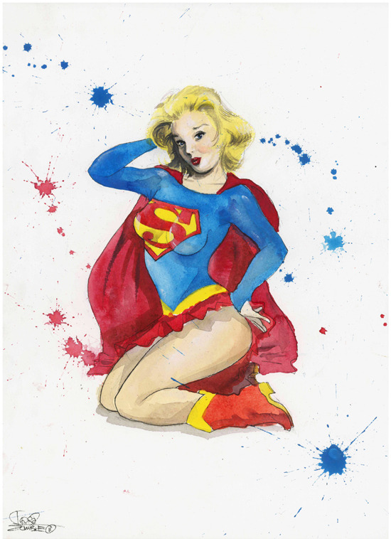 supersexualtyrannosaurus:  Pin-Up DC Girls art by lora-zombie