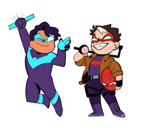 notsotinyblob:  I added some batfam stickers