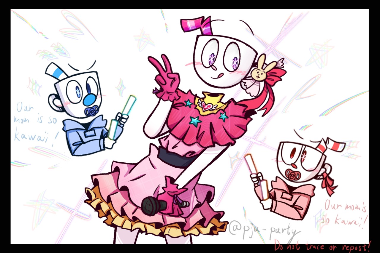 Cuphead in: Problems with the siren (crossover/fanart)