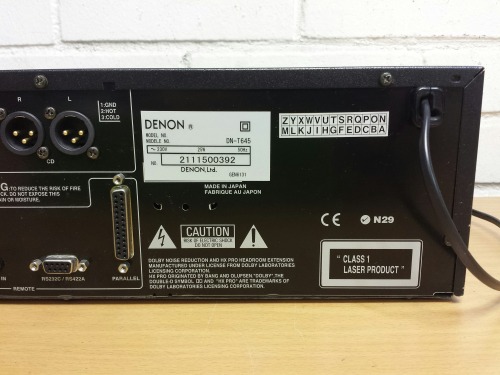 Denon DN-T645 CD/Cassette Combi Deck, 2002