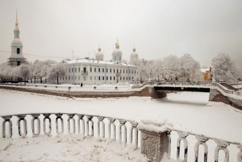 krasna-devica:Snowy Winter in St. Petersburg