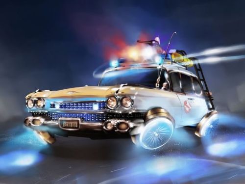 1600x1200 Ghostbusters, flying car, fantasy, art wallpaper @wallpapersmug : http://bit.ly/2EBfd6v - 