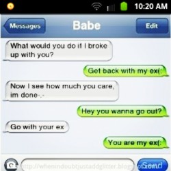 babanananeel:  Whaaaa!!!! Lol. #love #text #message #babe #ex #couplething #breaktime #brokeup #hate