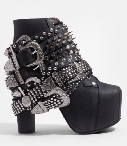 dresswithconviction:  Jeffrey Campbell Silver Belted Lita 