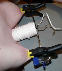 shocking-pain:  #Needle play and piercing. Extreme #edge play.