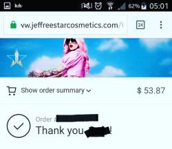 YAAAAAAS I FUCKING GOT ONE! #jeffreestarcosmetics