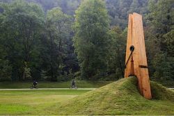 sixpenceee:  A giant clothespin sculpture