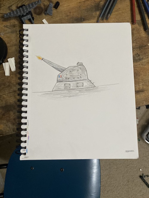 A RAPIDfire 40mm French Naval Gun I Drew