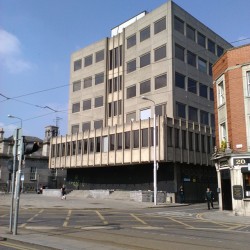 architectureofdoom:  socialdullard:A brutal relic of #Brutalism. Former motar tax office. Vaccant for nearly 10 years.Dublin